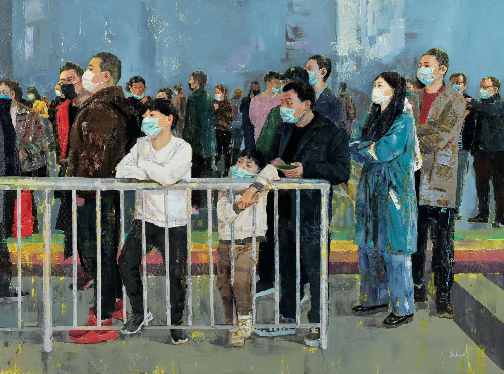 龔 晨   T3-AM 1:28(油畫) 陜西   135cm×180cm