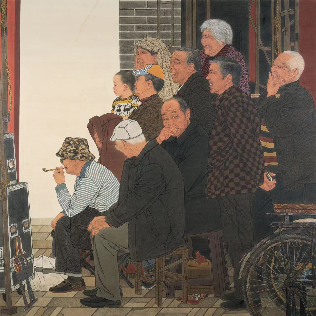 孫 陶   春天里(中國畫) 陜西 200cm×200cm