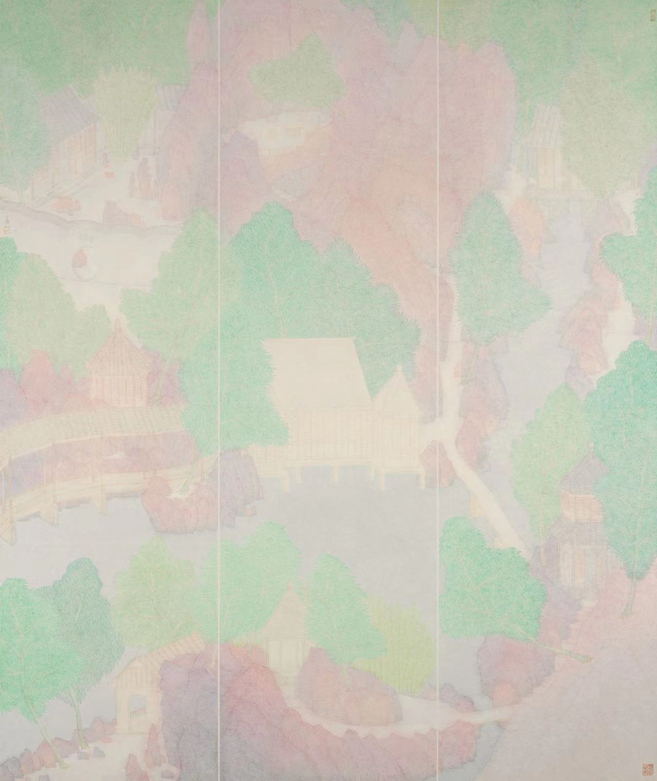 王亞楠  和春(中國畫)  浙江  178cm×150cm