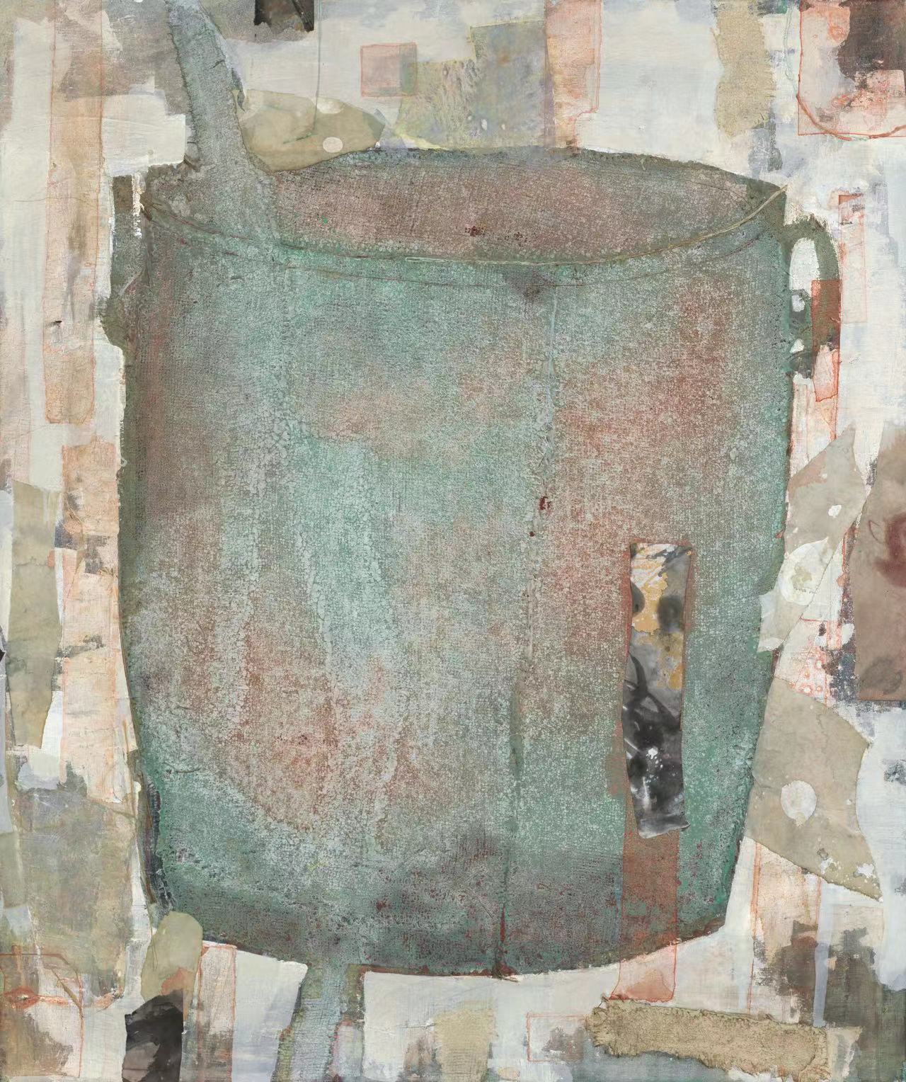 張 勤 光陰的故事(綜合材料繪畫) 湖南 120cm×100cm