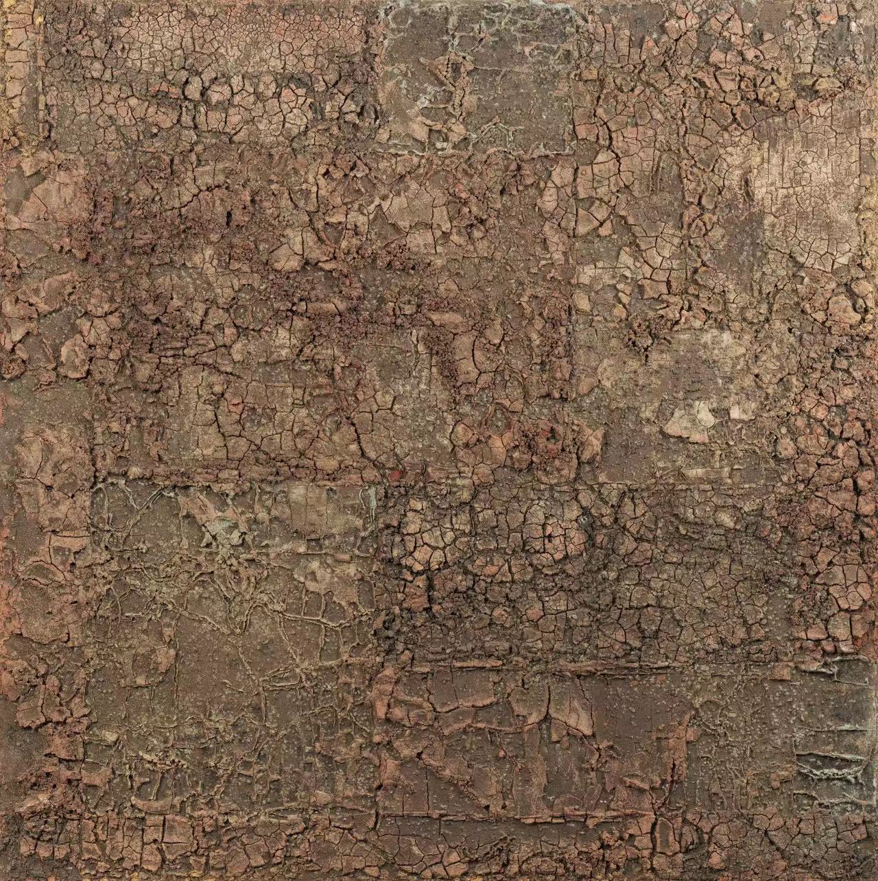 周雅遜  故土難離(綜合材料繪畫)云南 200cm×200cm
